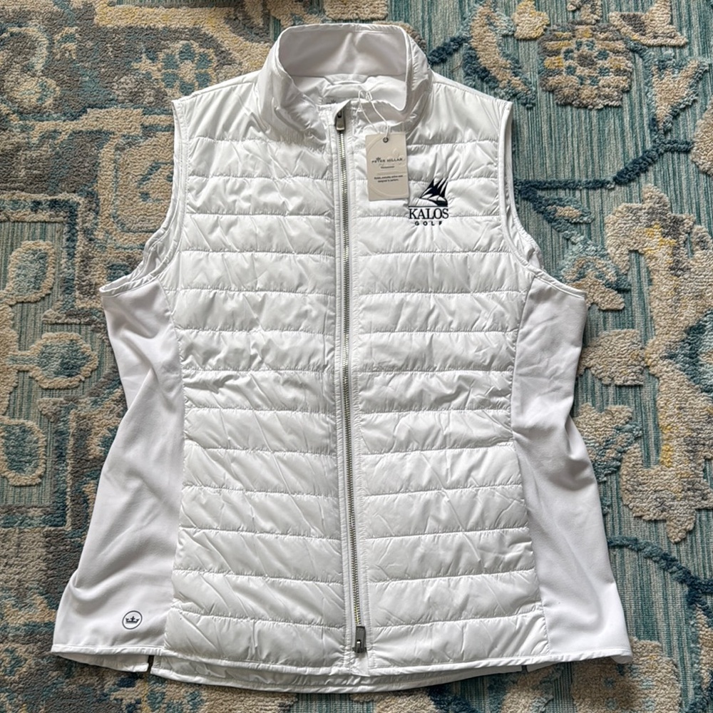 Gorgeous Soft as Butter White Quilted Vest by Peter Millar